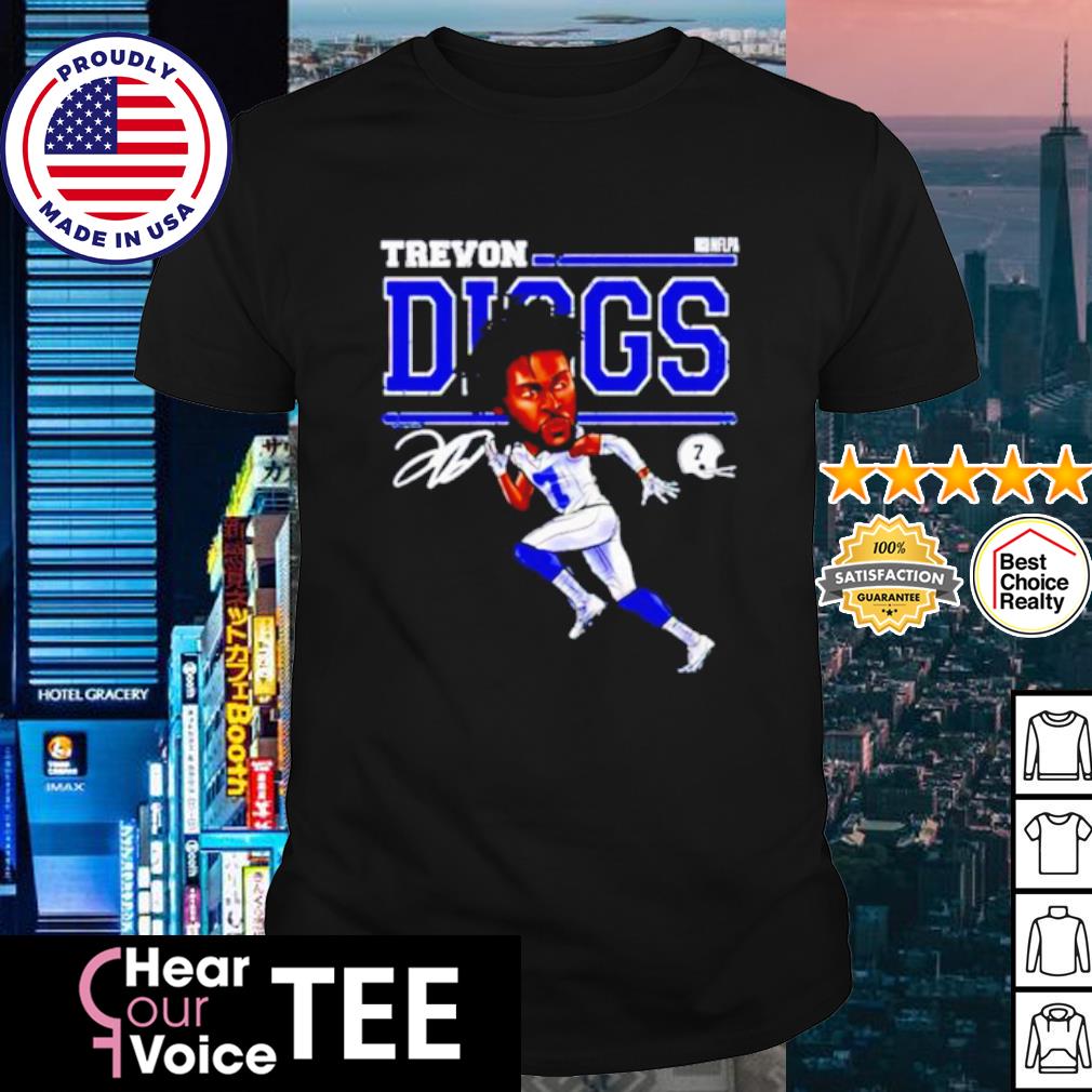 Dallas Cowboys trevon diggs cartoon signature shirt, hoodie, sweater and  long sleeve