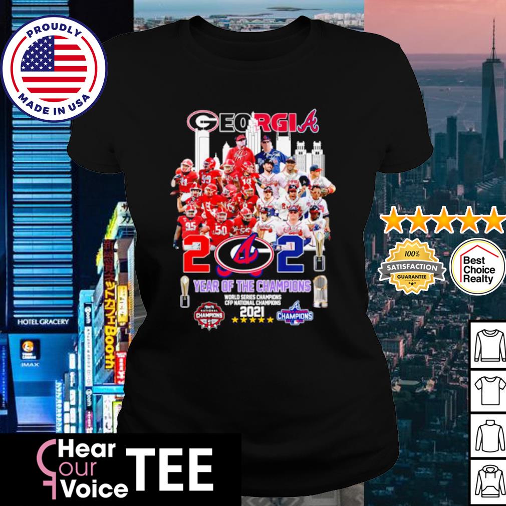 Georgia Bulldogs atlanta braves Georgia year of the champions shirt,  hoodie, sweater, long sleeve and tank top