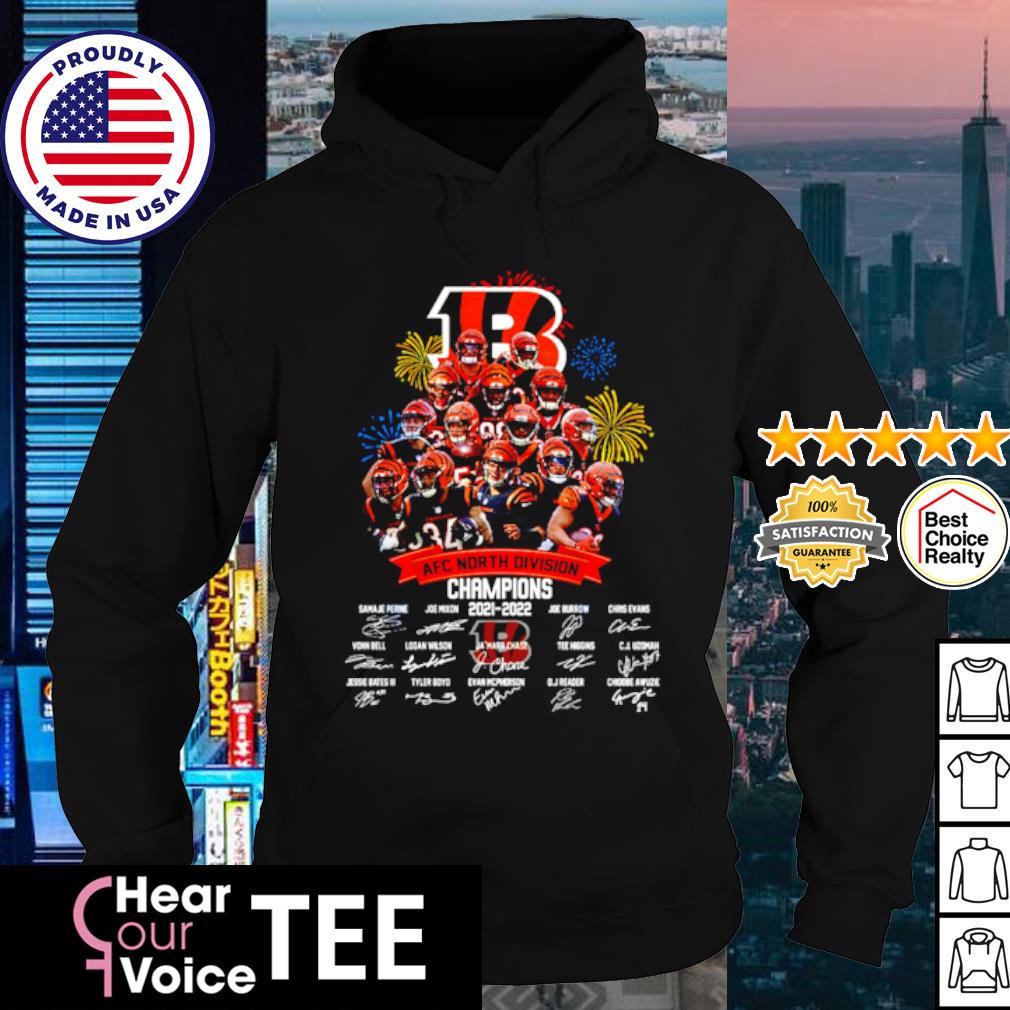 Cincinnati Bengals 2021 2022 AFC North Division Champions shirt, hoodie,  sweater, long sleeve and tank top