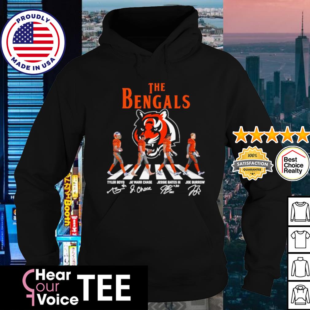 The Cincinnati Bengals Abbey Road Signatures T-Shirt,Sweater, Hoodie, And  Long Sleeved, Ladies, Tank Top