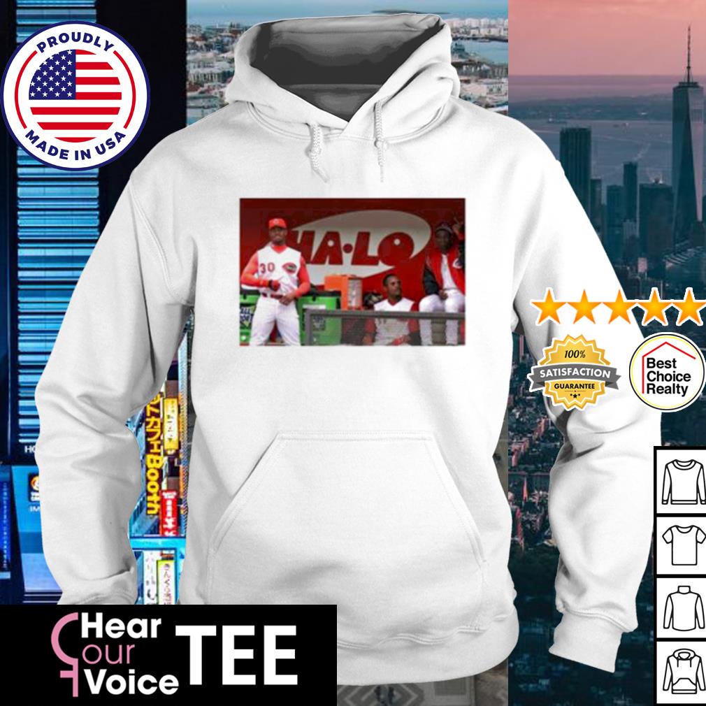 Ken Griffey Jr Barry Larkin And Deion Sanders Together In The Reds Dugout  Shirt,Sweater, Hoodie, And Long Sleeved, Ladies, Tank Top