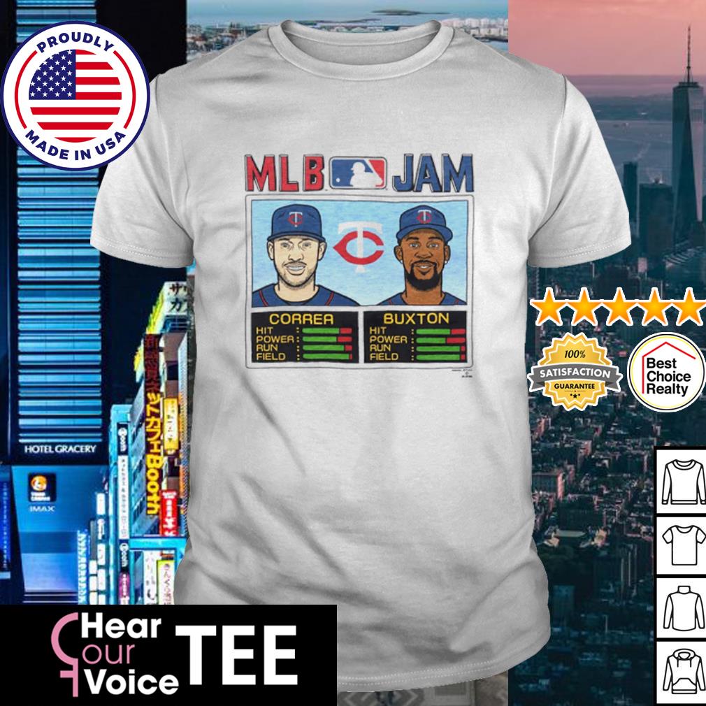 MLB Jam Twins Correa And Buxton Retro Minnesota Twins T-Shirt