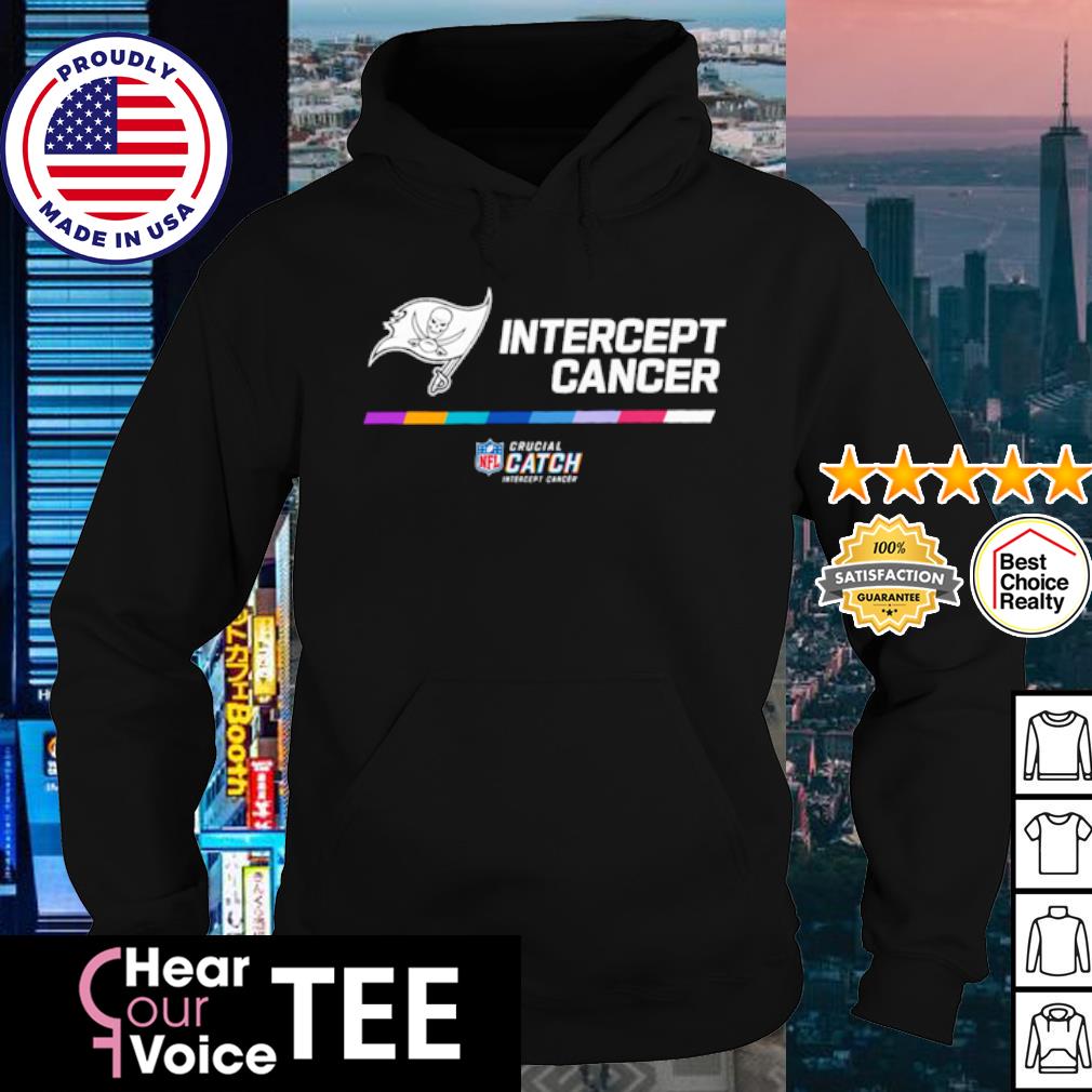 Buccaneers intercept cancer nfl crucial catch shirt, hoodie, sweater, long  sleeve and tank top