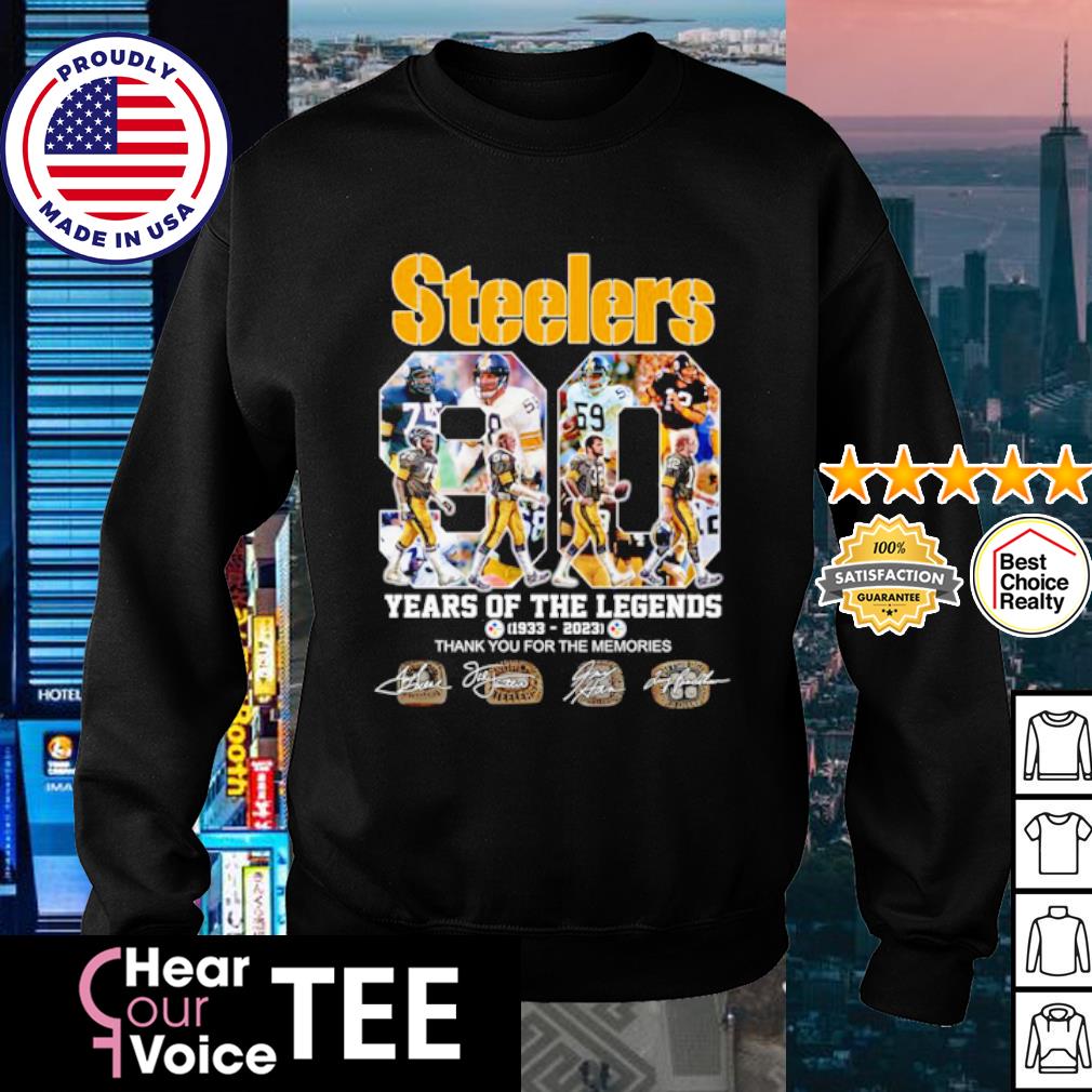 Pittsburgh steelers 90 years of 1933 2023 thank you for the