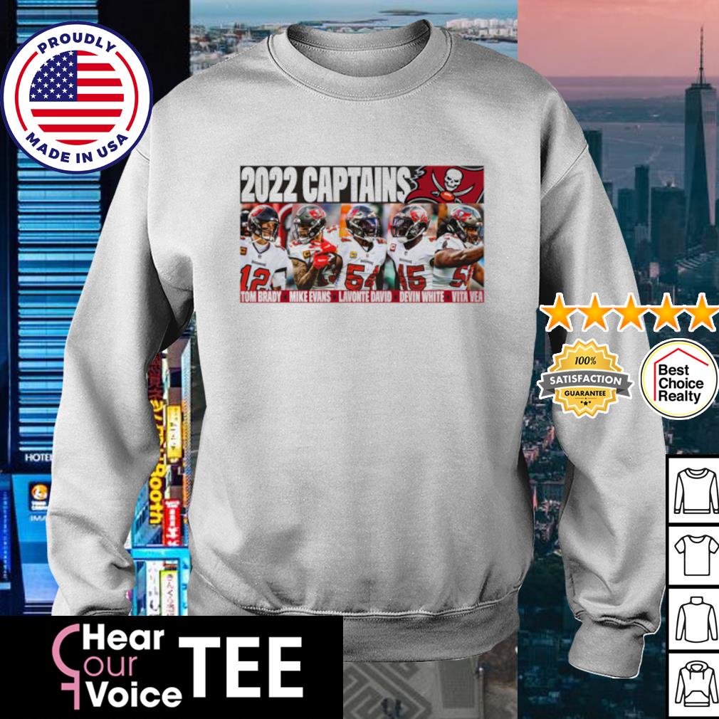 Nice tampa Bay Buccaneers 2022 Captains Tom Brady Mike Evans Lavonte David  Devin White And Vita Vea Shirt, hoodie, sweater, long sleeve and tank top