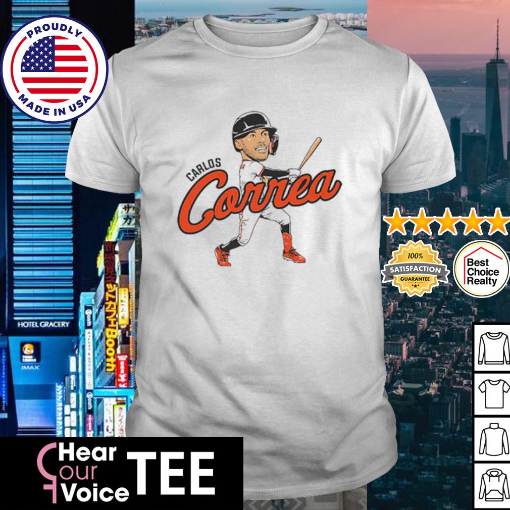 Official Carlos correa caricature T-shirt, hoodie, sweater, long sleeve and  tank top