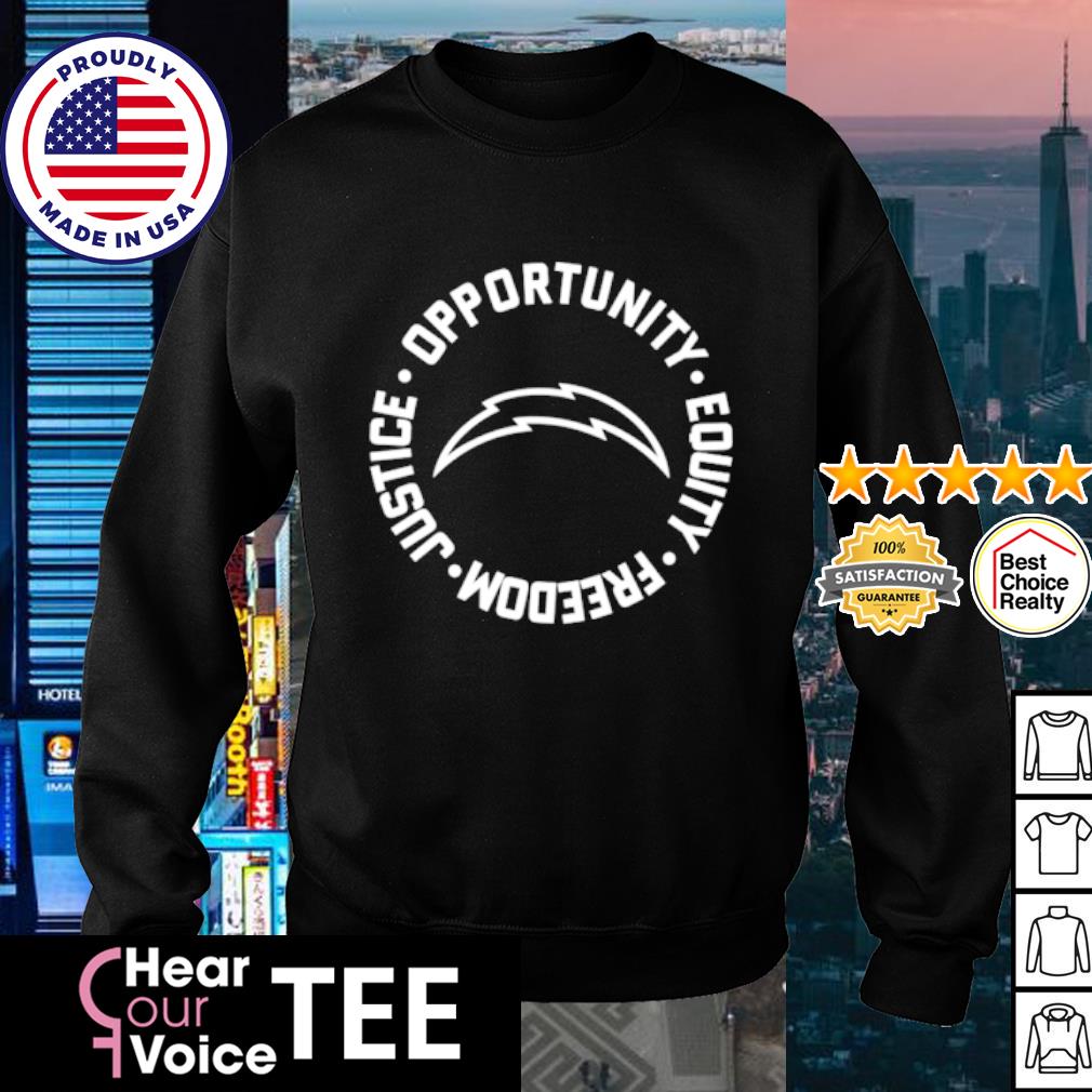 Justice Opportunity Equity Freedom shirt, hoodie, sweater