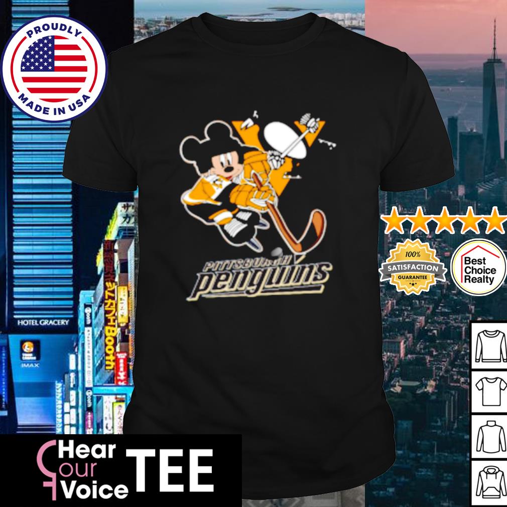 Funny nHL Pittsburgh Penguins Mickey Mouse Disney Hockey shirt
