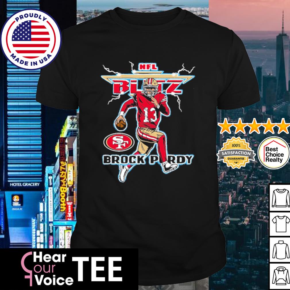 Homage Brock Purdy Black San Francisco 49ers NFL Blitz Player Tri-Blend T- Shirt, hoodie, sweater, long sleeve and tank top