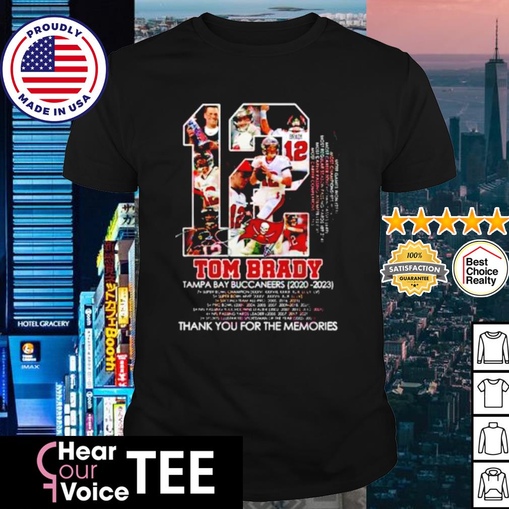 Tom Brady Buccaneers 2020 to present thank you for the memories shirt,  hoodie, sweater and v-neck t-shirt