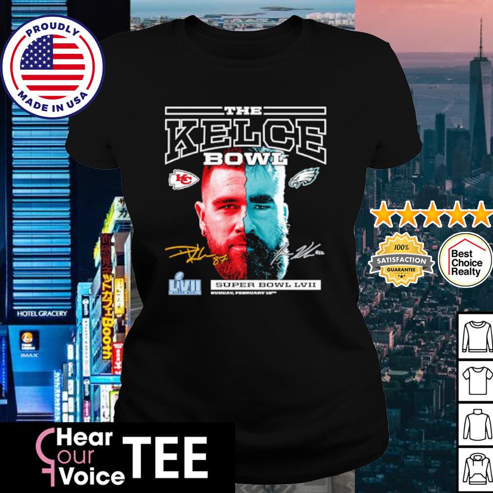 Kansas City Chiefs Vs Philadelphia Eagles Super Bowl Lvii Matchup The Kelce  Bowl T-shirt - Bluecat