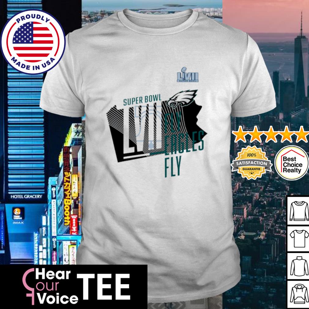 Philadelphia Eagles Super Bowl LVII Fly Eagles Fly Shirt - Limotees