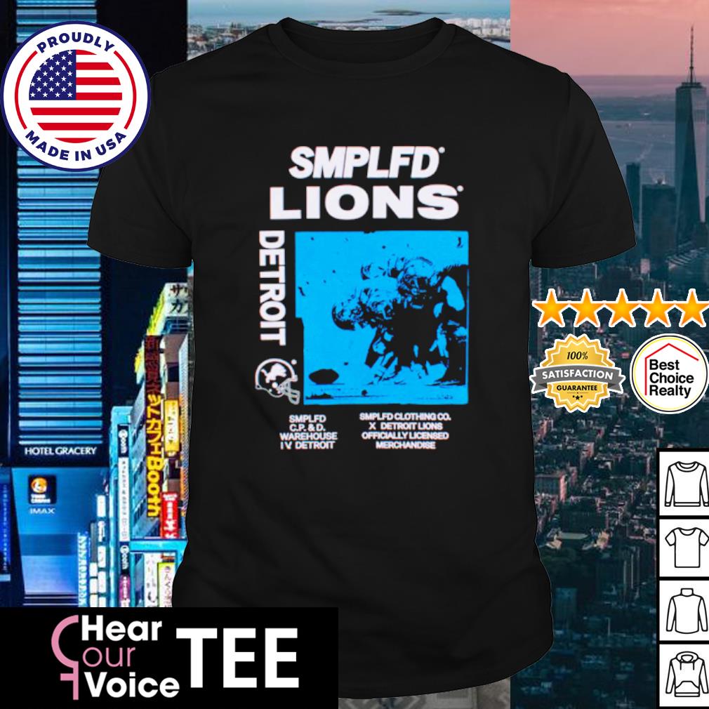 Top sMPLFD x Lions detroit shirt