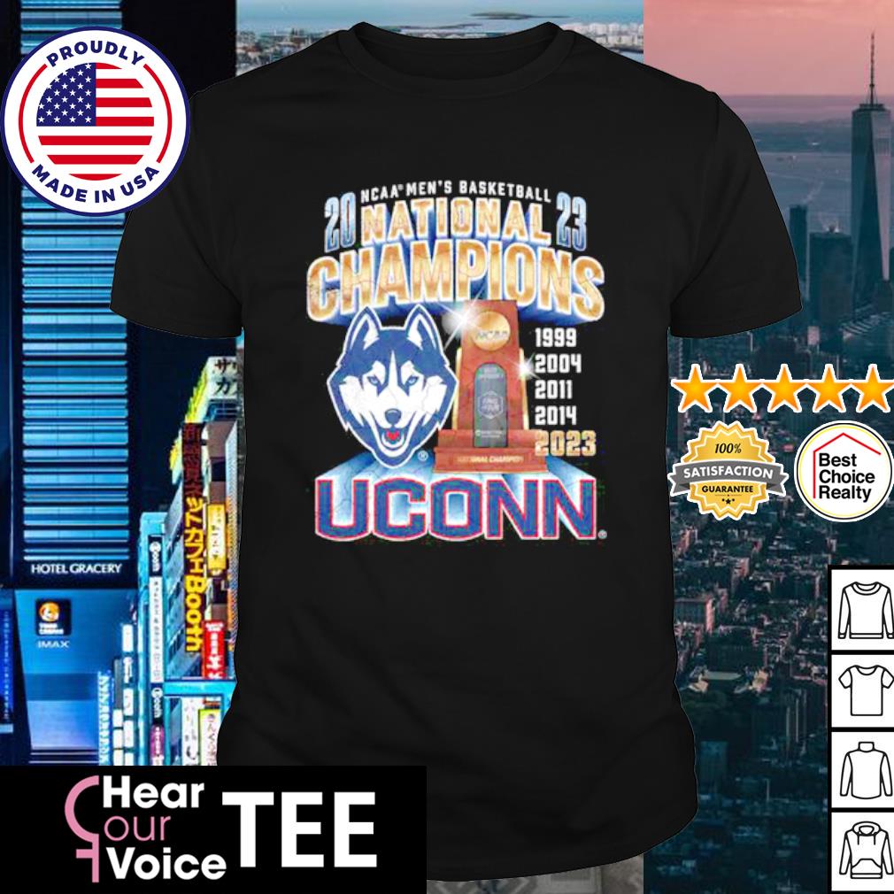 Nice uConn Men's Basketball 2023 National Champions 5X shirt