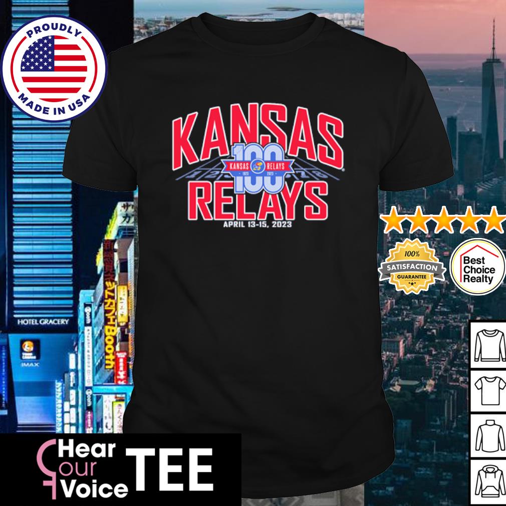 Premium men's 100th Kansas Relays Commemorative shirt