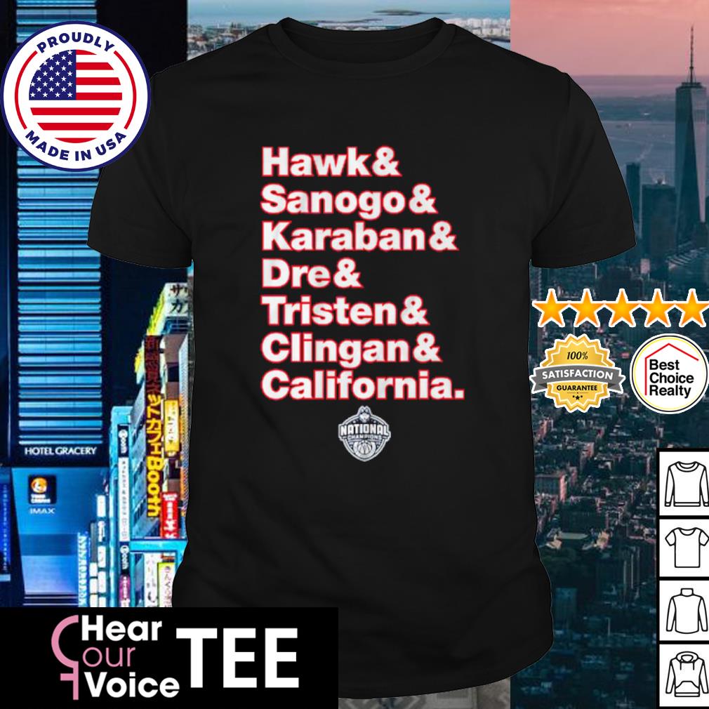 Premium uConn Huskies Hawk & Sanogo & Karaban & Dre & Tristen & Clingan & California shirt