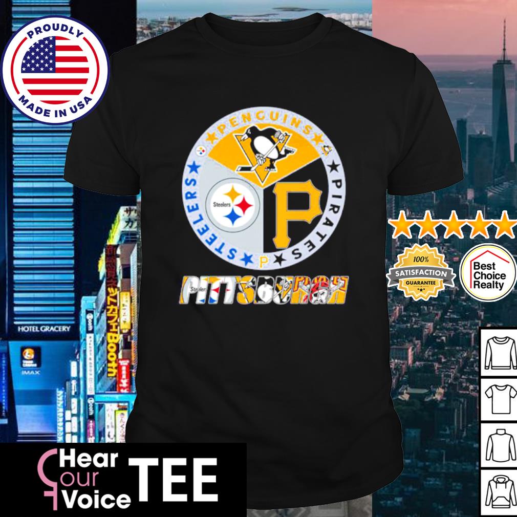 Pittsburgh Steelers Pittsburgh Penguins Pittsburgh Pirates Pittsburgh city  logo 2023 shirt, hoodie, sweater, long sleeve and tank top