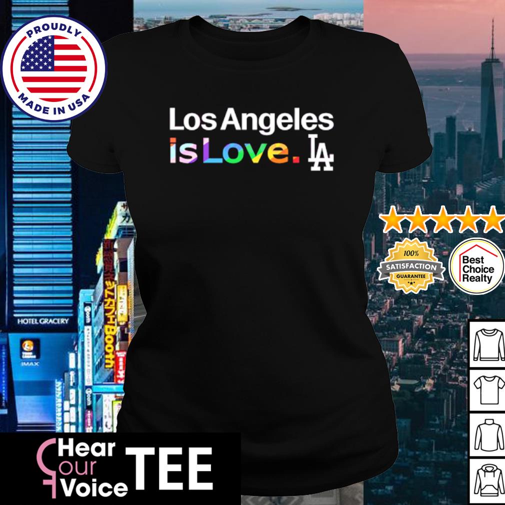 LA Dodgers Baseball Pride Love Is Love White Unisex Shirt T NEW S M L XL 2X