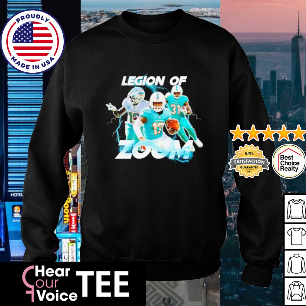 Official miami Dolphins Legion of Zoom T-Shirts, hoodie, tank top, sweater  and long sleeve t-shirt