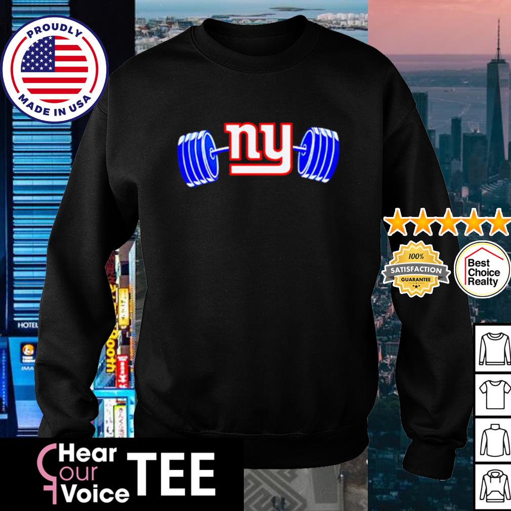 New York Giants Barbell T-Shirt UNISEX 