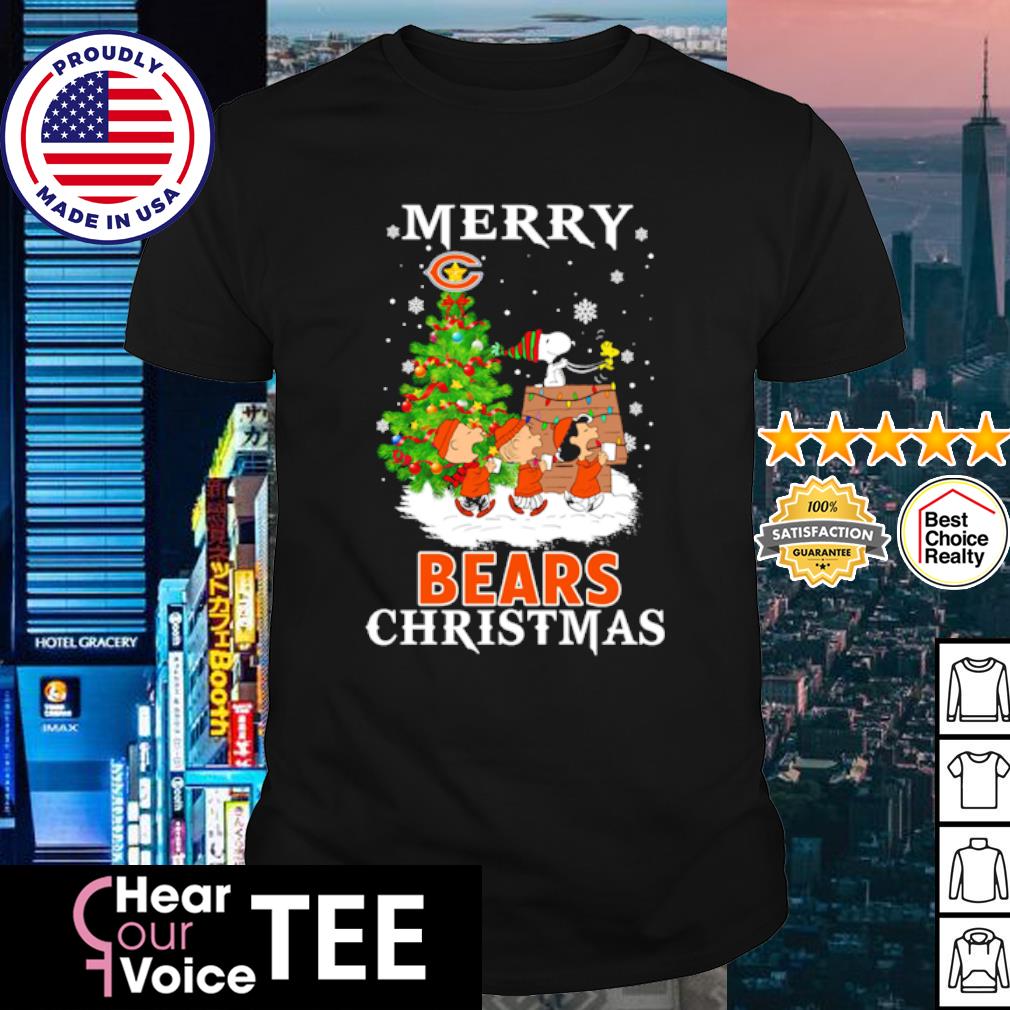 Snoopy Chicago Bears Christmas Shirt - Peanutstee