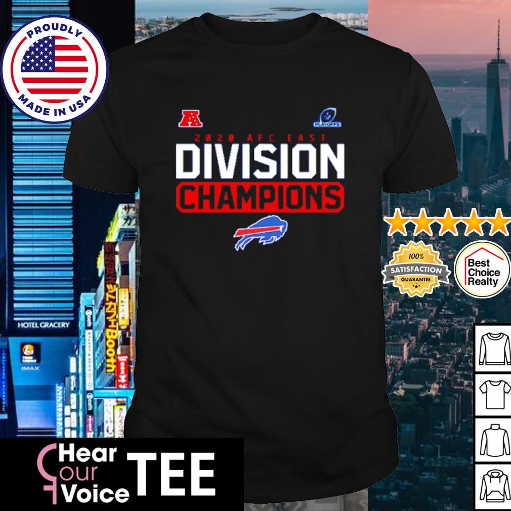 Playoffs 2020 AFC east division Champions Buffalo Bills shirt, hoodie,  sweater, long sleeve and tank top